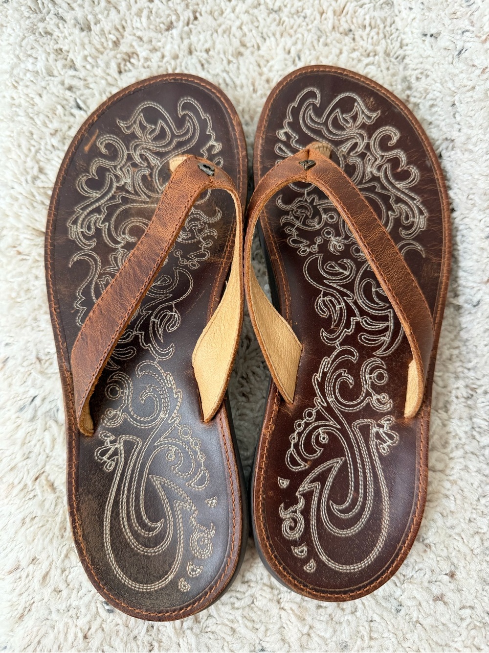 OluKai Paniolo Women's Leather Sandal